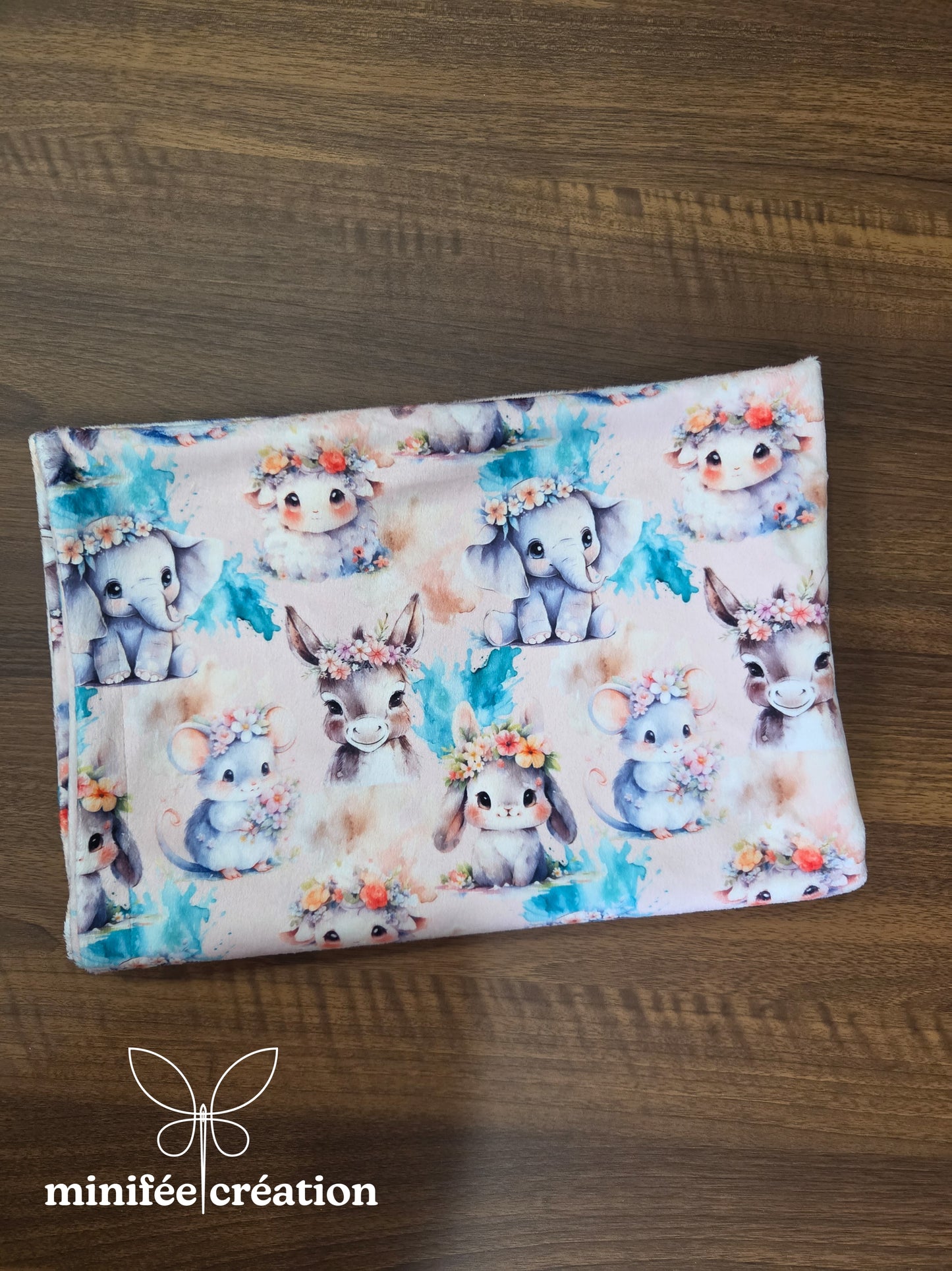 Doudou minky enfant | bébés animaux