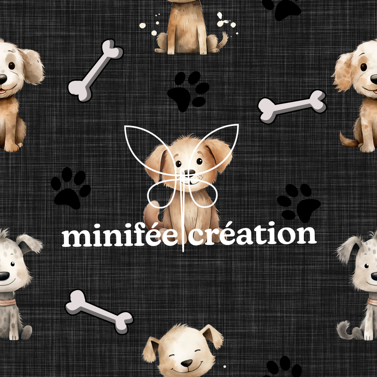 Petits chiens mignons