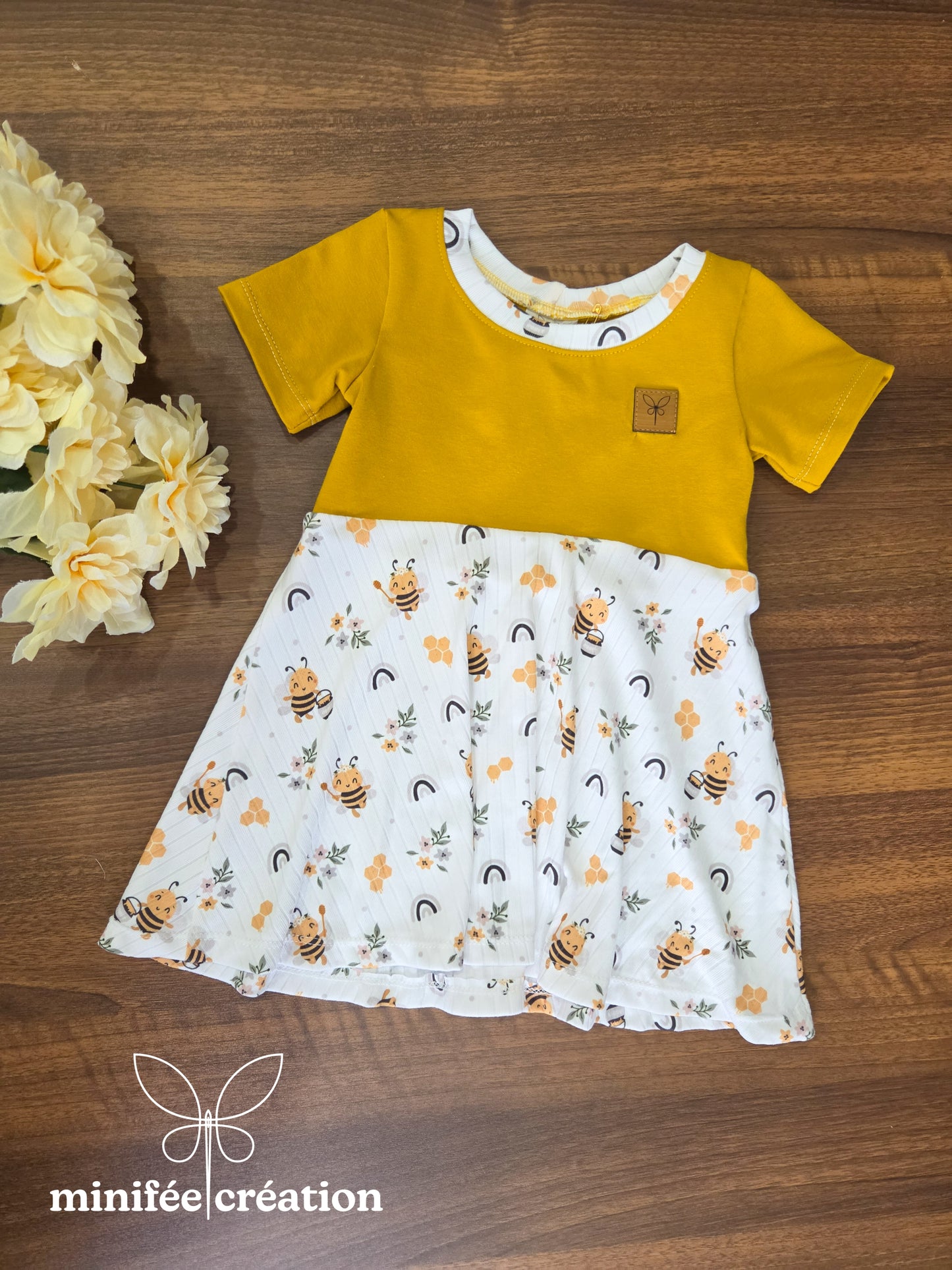 Robe évolutive | petites abeilles | 3-12 mois, 1-3 ans