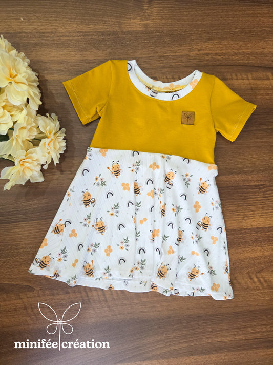 Robe évolutive | petites abeilles | 3-12 mois, 1-3 ans