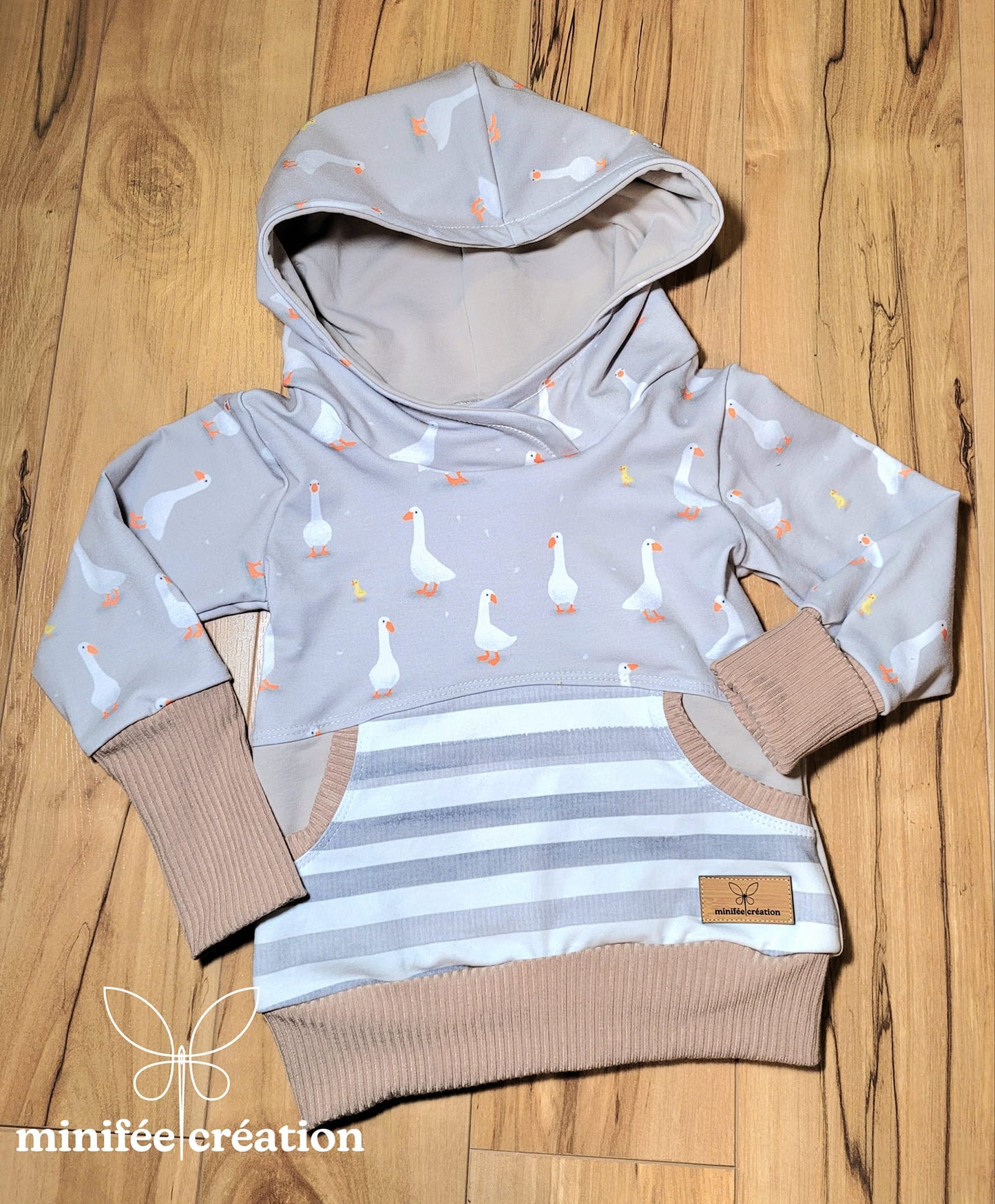 PERSONNALISÉ | Hoodie kangourou colorblock