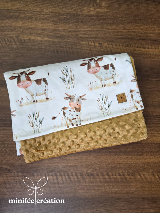 Doudou minky enfant | vaches