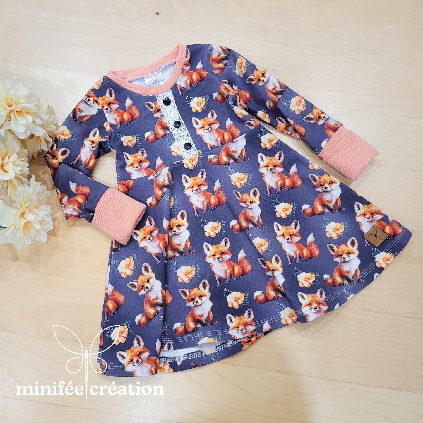 Robe évolutive | 1-3 ans | Renards