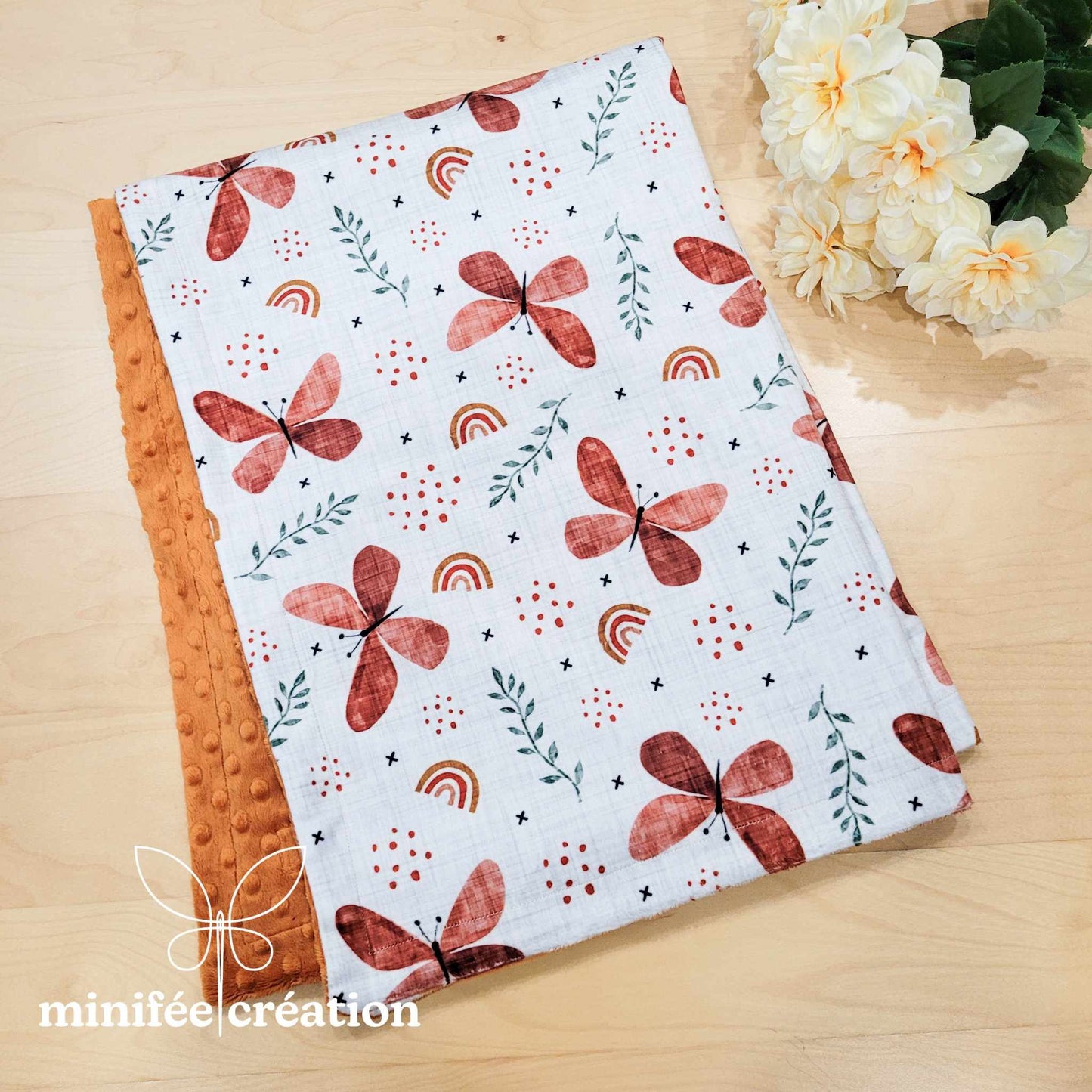 Doudou minky | Papillons