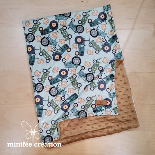 Doudou minky enfant | Tracteurs