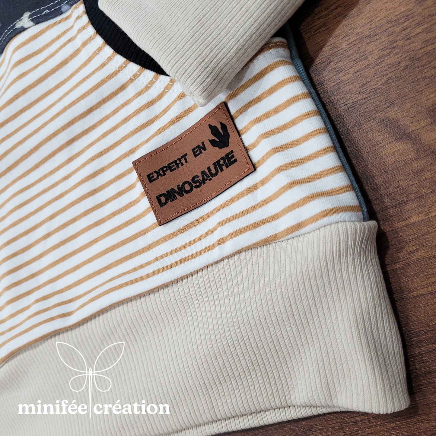 Hoodie évolutif dinos | prêt-à-partir | 1-3 ans