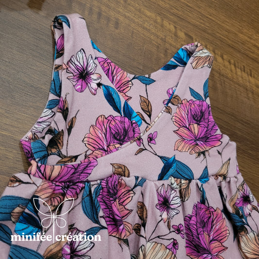 Romper Alice fleurs | prêt-à-partir | 3-6 mois, 9-12 mois