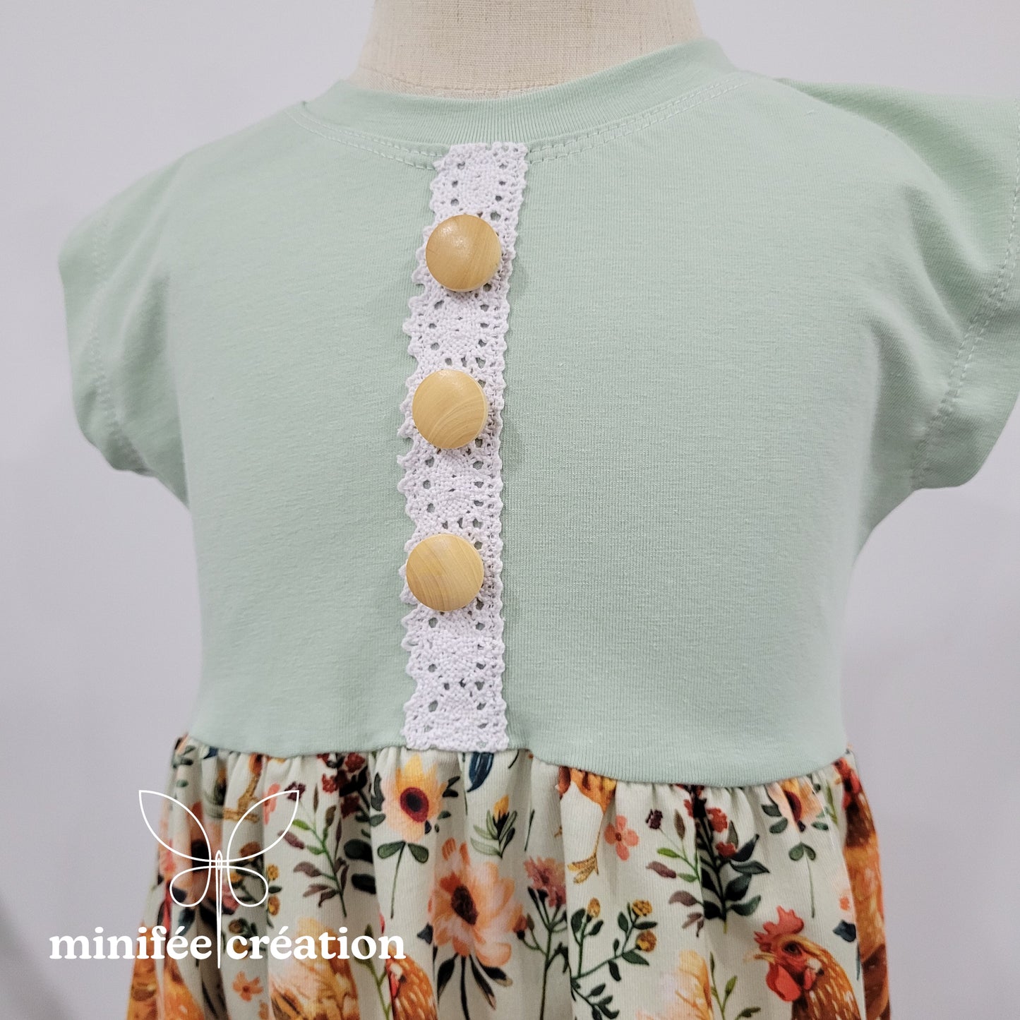 Robe évolutive poules | prêt-à-partir | 3-12 mois, 1-3 ans